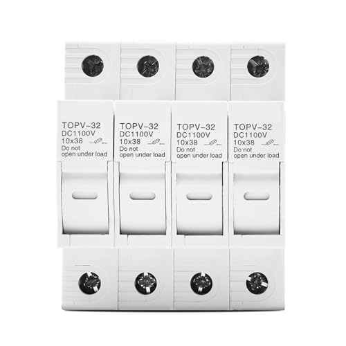 1P 2P 3P 4P 1100V DC Sicherungshalter 10 * 38mm TOPV-32X Basis Photovoltaik 1 Stücke(4P Without LED) von SFYMORHE