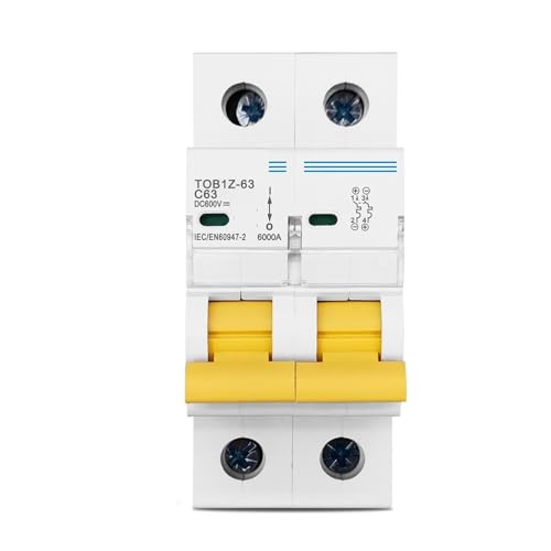 2P DC 600V Circuit Breaker MCB C Kurve Single Pole direkt-strom Sicherung 1Pcs(2P 63A) von SFYMORHE