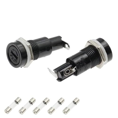 5 STÜCKE SCI R3-11 Plattenmontage Chassis Sicherungshalter for 5X20 MM Glassicherungen 10A 250 V 5 * 20 Halter Sicherungen(4A) von SFYMORHE