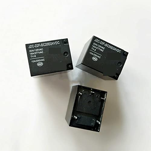5 Stück Relais JZC-22F3SC20D12VDV JZC-22F3SC20D24VDC JZC-22F3SC20D 12VDC JZC 22F3SC20D 10A 5PIN(JZC-22F3SC20D24VDC) von SFYMORHE