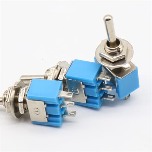 Mini MTS-102 3-Pin SPDT ON-ON 6A 125VAC Miniatur-Kippschalter 5St Mini MTS-102 3-Pin SPDT ON-ON 6A 125VAC Miniatur-Kippschalter 5St von SFYMORHE