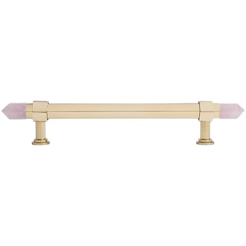 SFYMORHE Messingknöpfe T-Griffe Schubladengriffe Küchenschrankknöpfe und Griffe Möbelbeschläge 1St(Pink crystal-96mm) von SFYMORHE