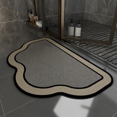 SFgFGfcghC Badezimmer rutschfestes wasserabsorbierendes Laufband schnelltrocknender Waschraum Spezialteppich Kieselgur,a,60 * 90cm von SFgFGfcghC
