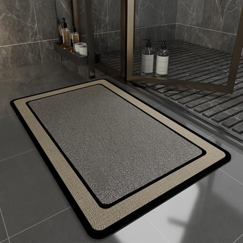 SFgFGfcghC Badezimmer rutschfestes wasserabsorbierendes Laufband schnelltrocknender Waschraum Spezialteppich Kieselgur,a,80 * 120 von SFgFGfcghC