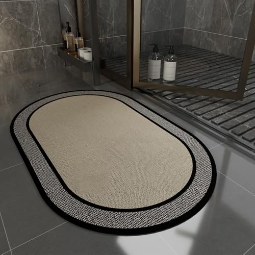 SFgFGfcghC Badezimmer rutschfestes wasserabsorbierendes Laufband schnelltrocknender Waschraum Spezialteppich Kieselgur,c,40 * 60cm von SFgFGfcghC