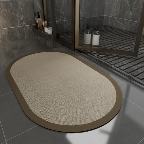 SFgFGfcghC Badezimmer rutschfestes wasserabsorbierendes Laufband schnelltrocknender Waschraum Spezialteppich Kieselgur,e,80 * 120cm von SFgFGfcghC