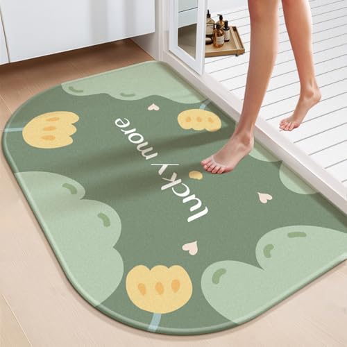 SFgFGfcghC Badezimmer saugfähige Bodenmatte, Badezimmer rutschfeste Bodenmatte, Kieselgur Badezimmertür schnell trocknende Matte,40 * 60cm SFgFGfcghC Badezimmer saugfähige Bodenmatte, Badezimmer rutschfeste Bodenmatte, Kieselgur Badezimmertür schnell trocknende Matte,40 * 60cm von SFgFGfcghC