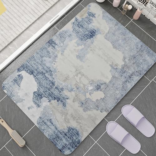 SFgFGfcghC Badezimmermatte, saugfähige Matte, Badezimmermatte, Tür gestreift Rutschfester Hausteppich, Badezimmerteppichmatte,40 * 60cm von SFgFGfcghC