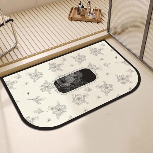 SFgFGfcghC Badspezifische Fußmatte, stark saugfähige, schnell trocknende Fußmatte am Eingang des Badezimmers, Wohnzimmer-Fußmatte,40 * 60cm SFgFGfcghC Badspezifische Fußmatte, stark saugfähige, schnell trocknende Fußmatte am Eingang des Badezimmers, Wohnzimmer-Fußmatte,40 * 60cm von SFgFGfcghC