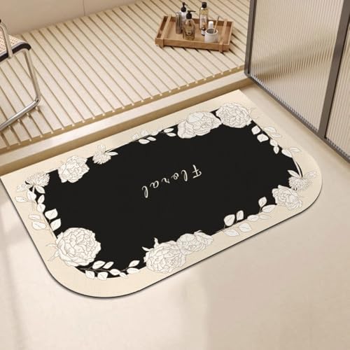 SFgFGfcghC Badspezifische Fußmatte, stark saugfähige, schnell trocknende Fußmatte am Eingang des Badezimmers, Wohnzimmer-Fußmatte,40 * 60cm SFgFGfcghC Badspezifische Fußmatte, stark saugfähige, schnell trocknende Fußmatte am Eingang des Badezimmers, Wohnzimmer-Fußmatte,40 * 60cm von SFgFGfcghC