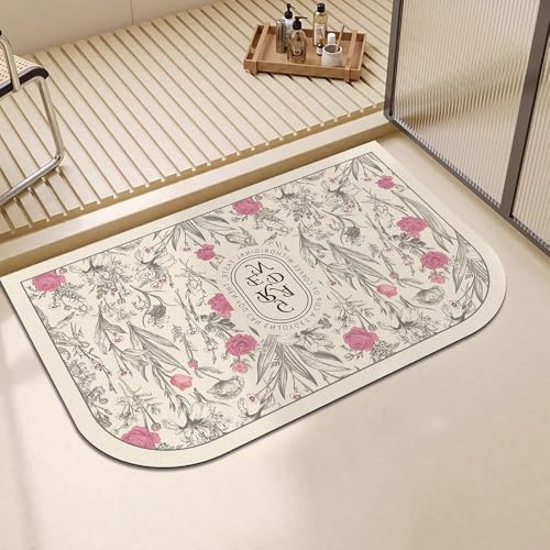 SFgFGfcghC Badspezifische Fußmatte, stark saugfähige, schnell trocknende Fußmatte am Eingang des Badezimmers, Wohnzimmer-Fußmatte,40 * 60cm SFgFGfcghC Badspezifische Fußmatte, stark saugfähige, schnell trocknende Fußmatte am Eingang des Badezimmers, Wohnzimmer-Fußmatte,40 * 60cm von SFgFGfcghC
