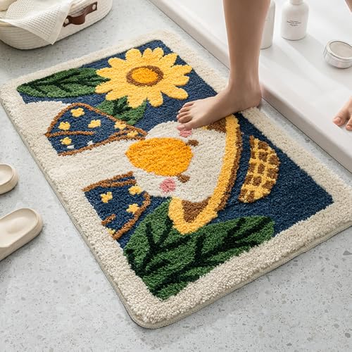 SFgFGfcghC Bodenmatte für das Badezimmer zu Hause, wasserabsorbierende Antirutschmatte für das Badezimmer, Türmatte für die Toilette des Schlafzimmers,50 * 80cm SFgFGfcghC Bodenmatte für das Badezimmer zu Hause, wasserabsorbierende Antirutschmatte für das Badezimmer, Türmatte für die Toilette des Schlafzimmers,50 * 80cm von SFgFGfcghC