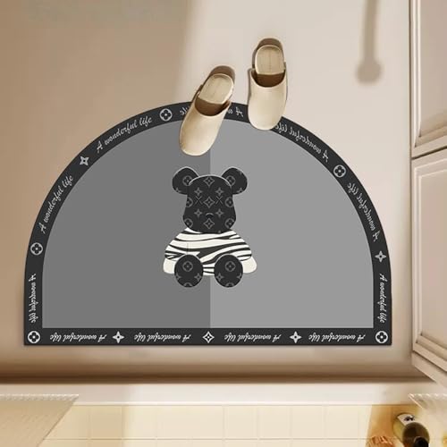 SFgFGfcghC Fußmatte für das Badezimmer, wasserabsorbierende Fußmatte für die Badewanne, Antirutschmatte für Toilettentür,a,50 * 80cm von SFgFGfcghC