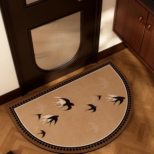 SFgFGfcghC Halbkreisförmige Fußmatte für das Badezimmer im antiken Stil, saugfähige Fußmatte, rutschfeste Matte, Teppichauflage,40 * 60cm SFgFGfcghC Halbkreisförmige Fußmatte für das Badezimmer im antiken Stil, saugfähige Fußmatte, rutschfeste Matte, Teppichauflage,40 * 60cm von SFgFGfcghC