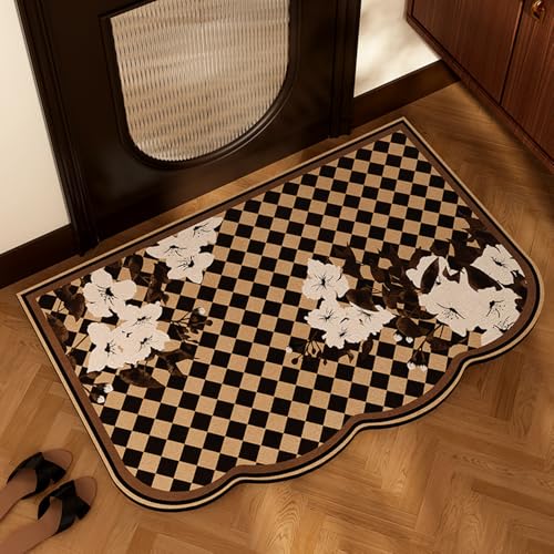 SFgFGfcghC Halbkreisförmige Fußmatte für das Badezimmer im antiken Stil, saugfähige Fußmatte, rutschfeste Matte, Teppichauflage,40 * 60cm SFgFGfcghC Halbkreisförmige Fußmatte für das Badezimmer im antiken Stil, saugfähige Fußmatte, rutschfeste Matte, Teppichauflage,40 * 60cm von SFgFGfcghC