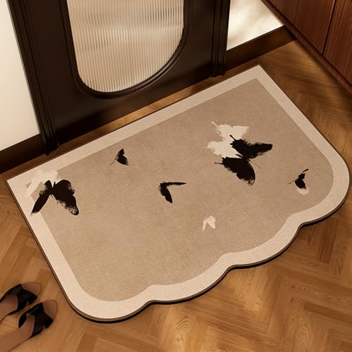 SFgFGfcghC Halbkreisförmige Fußmatte für das Badezimmer im antiken Stil, saugfähige Fußmatte, rutschfeste Matte, Teppichauflage,50 * 80cm SFgFGfcghC Halbkreisförmige Fußmatte für das Badezimmer im antiken Stil, saugfähige Fußmatte, rutschfeste Matte, Teppichauflage,50 * 80cm von SFgFGfcghC