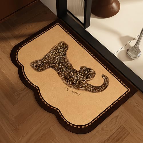 SFgFGfcghC Halbkreisförmige Fußmatte für das Badezimmer im antiken Stil, saugfähige Fußmatte, rutschfeste Matte, Teppichauflage,50 * 80cm SFgFGfcghC Halbkreisförmige Fußmatte für das Badezimmer im antiken Stil, saugfähige Fußmatte, rutschfeste Matte, Teppichauflage,50 * 80cm von SFgFGfcghC