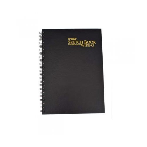 SG Education CR 060114 Create Skizzenbuch, A$ Spiral, 60 Seiten, 110 g von SG Education
