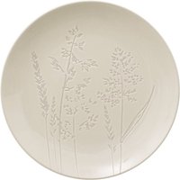 Teller aus Steingut, weiß, mit Muster aus wilden Blumen, ø 27 cm von SG SECRET DE GOURMET
