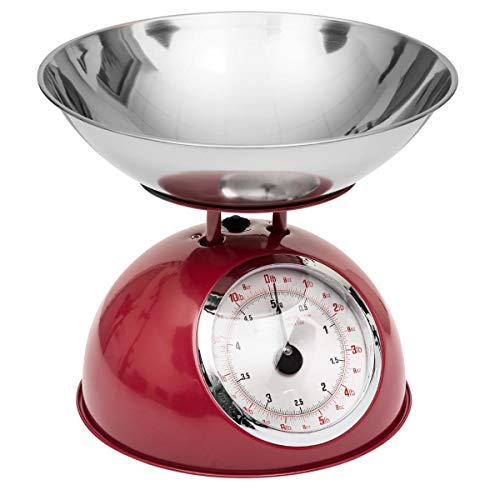 Secret de Gourmet Metallwaage, Retro, Metall, Rot von SG Secret de Gourmet