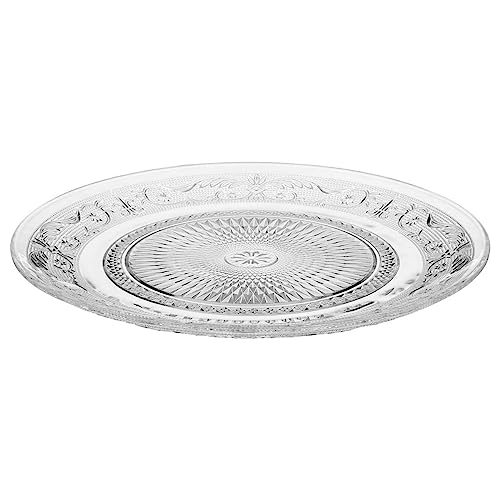 Secret de Gourmet - Satz von 6 flachen tellern renaissance d25 - Renaissance flache Platte, Glas, Durchmesser 25 cm von SG Secret de Gourmet
