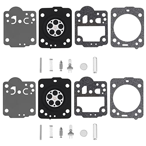 SG Store 2 Sets Vergaser Rebuild Kit Reparatur Dichtung Membran kompatibel mit Husqvarna 240 236 235 435 kompatibel mit JONSERED CS2238 CS2234 Kettensäge von SG Store