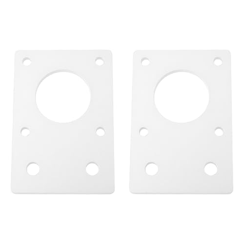 SG Store 2 Stück 3D-Drucker 42 Mm Schrittmotor Installation Flache Halterung Aluminiumlegierungsplatte Passend für 2020 2040 Aluminiumprofil Silber von SG Store