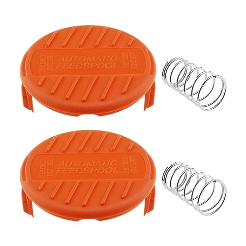 SG Store 2 Stück Fadenschneider Spulenkappe RC-100-P Kompatibel mit Black & Decker GL530 GL550 GL560 GL570 GL580 GH900 GH600 GH400 GH500 GH610 GH912 Rasentrimmer Spulenabdeckung von SG Store