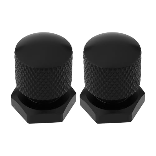 SG Store 2 x Befestigungsschraube für Rücksitz, kompatibel mit Har-ley Touring Softail FL, gerändelter Aluminiumschraube, schwarz SG Store 2 x Befestigungsschraube für Rücksitz, kompatibel mit Har-ley Touring Softail FL, gerändelter Aluminiumschraube, schwarz von SG Store