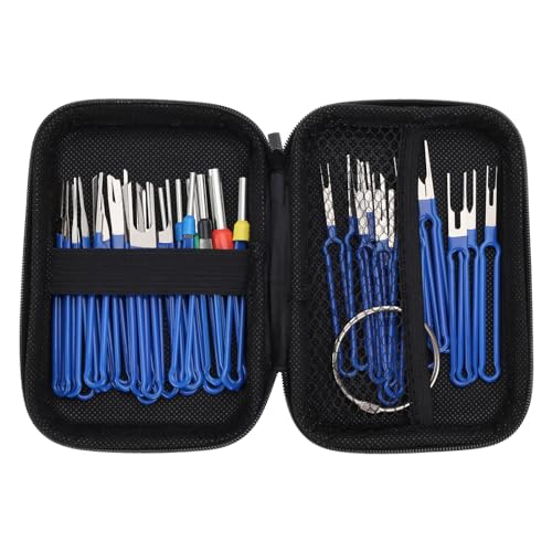 SG Store 36-teiliges Werkzeugset Zum Entfernen von Klemmen Stiftauszieher-Werkzeug für Kabelverbinder Klemmenauswerfer-Set mit Schutztasche für die Meisten Anschlussklemmen Im Auto von SG Store