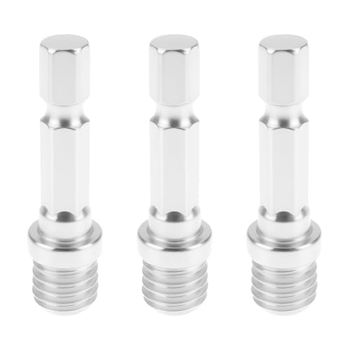 SG Store 3x Sechskant Bohrer Adapter M10 Adapter 1/4 Zoll Sechskant für Bohrmaschine Akkuschrauber Bohrfutter Trägerplatte von SG Store