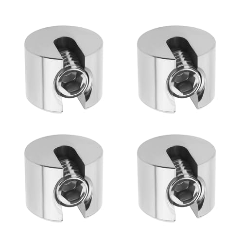 SG Store 4 Stück M8 X 4 mm Drahtseil-Befestigungsclip Edelstahl-Stoppklemme Drahtseilklemme Rutschfeste Drahtseil-Kabelklemmen Klemmstopper Zum Spannen des Seils von SG Store