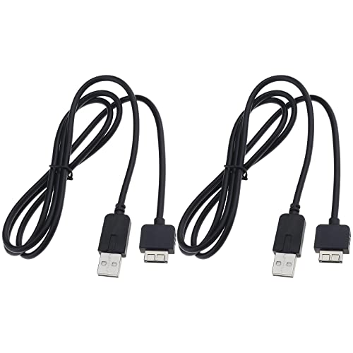 SG Store USB-Ladekabel, kompatibel mit PS Vita 1000, USB-Datenkabel, 2-in-1, elektronisches Zubehör, 1,1 m, Schwarz, 2 Stück von SG Store