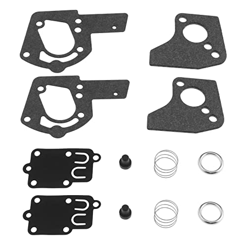 Set mit 2 Vergasermembranen mit Dichtungen, kompatibel mit Briggs & Stratton 80200 81200 82200 92200 Pulsa-Jet 3 bis 5 horizontalen Motoren HP Vergaser von SG Store