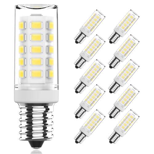 SGEPLED E14 LED Lampe Warmweiss 2700K,3W /350LM Glühbirne Ersatz 30W 40W Halogenlampen, Kein Flackern Nicht Dimmbar, Wandlampe, Schreibtischlampe, 5er Pack (E14-32-10-6000K) von SGEPLED