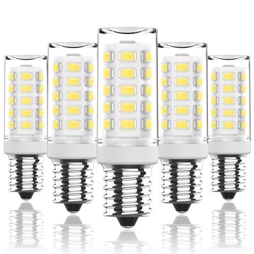 SGEPLED E14 LED Lampe Kaltes Weiß 6000K,3W /350LM Glühbirne Ersatz 30W 40W Halogenlampen, Kein Flackern Nicht Dimmbar, Wandlampe, Schreibtischlampe, 5er Pack von SGEPLED
