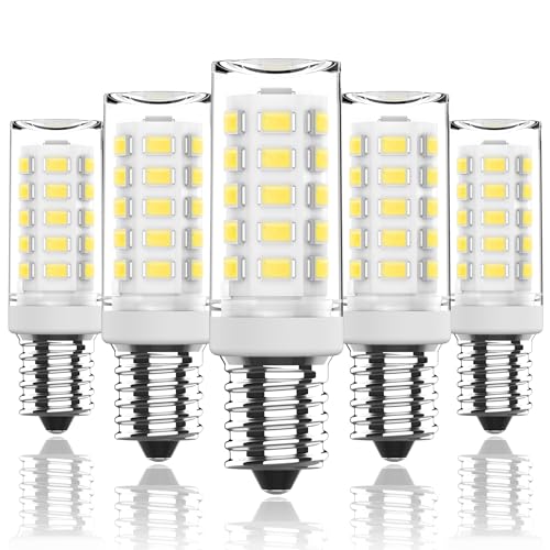 SGEPLED E14 LED Lampe Warmweiss 2700K,3W /350LM Glühbirne Ersatz 30W 40W Halogenlampen, Kein Flackern Nicht Dimmbar, Wandlampe, Schreibtischlampe, 5er Pack (E14-32-5-6000K) von SGEPLED