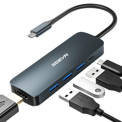 SGEYR USB C Hub 5-in-1, USB C Hub für Android Tablet, USB C Hub auf USB 3.0, USB C Hub with Power Delivery, USB 3.0 auf USB-C Adapter Hub, USB Hub 3.0 Type C, für Windows, die Tastatur, Drucker SGEYR USB C Hub 5-in-1, USB C Hub für Android Tablet, USB C Hub auf USB 3.0, USB C Hub with Power Delivery, USB 3.0 auf USB-C Adapter Hub, USB Hub 3.0 Type C, für Windows, die Tastatur, Drucker von SGEYR