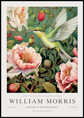 SGFGAD FHYWQ Berühmte William Morris Poster Blume Vogel Wandkunst und Drucke William Morris Leinwand Gemälde William Morris Bilder Home Decor 40x60cmx1 Kein Rahmen von SGFGAD FHYWQ