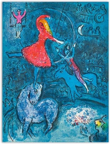 SGFGAD FHYWQ Berühmtes Marc Chagall Poster und Drucke Abstrakt《Eine Platte》Leinwand Gemälde Marc Chagall Wandkunst Marc Chagall Bilder Home Decor 50x70cmx1 Kein Rahmen von SGFGAD FHYWQ