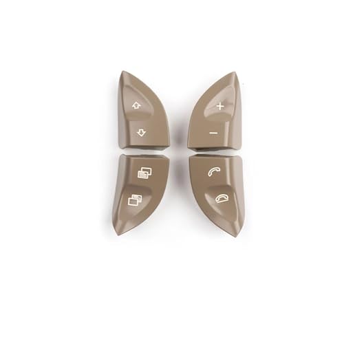 Multifunktions-Lenkradschalter 1 Paar Multifunktions-Lenkrad-Steuertastenschalterabdeckung Für Benz W220 S430 S500 S600 CL500 CL600(Beige) von SGHFUVE