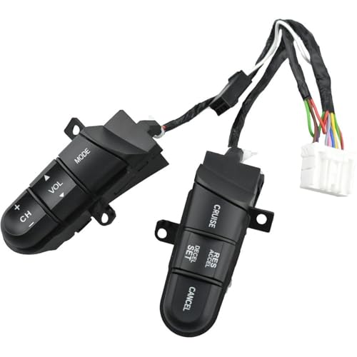 Multifunktions-Lenkradschalter Für CIVIC LIMOUSINE EX 5 Geschwindigkeit 2006-2008 Lenkrad Schalter Tasten 36770-SNA-A12(Red-switch) von SGHFUVE