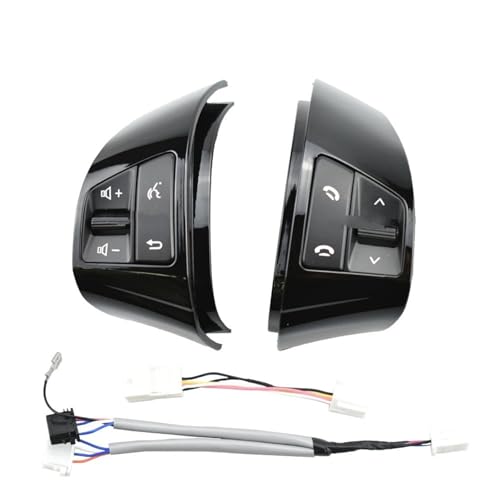 Multifunktions-Lenkradschalter Für Hyundai Für Elantra HD 2008 2009 2010 2011 8 Tasten Lenkrad Fernbedienung Taste 96700-2H500 96700-2H510(Piano black) von SGHFUVE