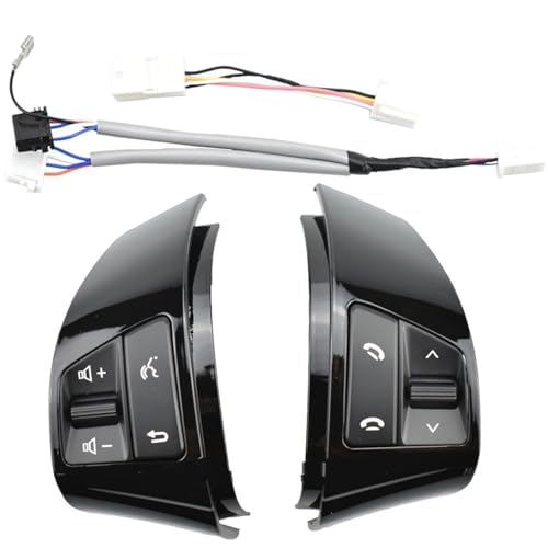 Multifunktions-Lenkradschalter Für Hyundai Für Elantra HD 2008 2009 2010 2011 Multifunktions-Lenkrad-Fernbedienungstaste 96700-2H500(Piano black) von SGHFUVE