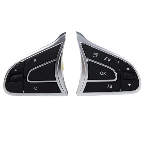 Multifunktions-Lenkradschalter Für Koleos 2016-2023 Auto Links Rechts Lenkrad Multifunktionstaste Audio Lautstärkeregler(A Pair) von SGHFUVE