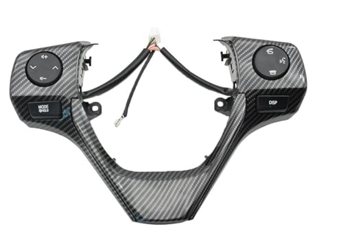 Multifunktions-Lenkradschalter Für Toyota Für Corolla 2014-2018 Für RAV4 84250-02560 8425002560 Lenkrad Tasten Telefon Tempomat Volumen(Kohlefaser) von SGHFUVE