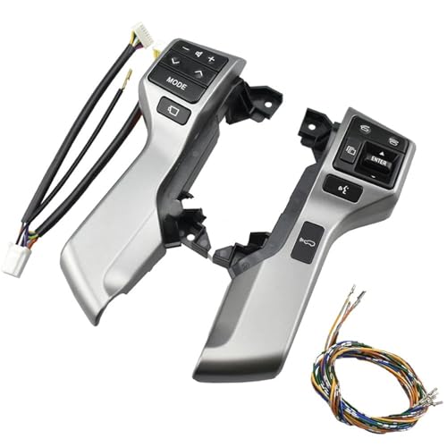 Multifunktions-Lenkradschalter Lenkrad-Steuerschalter Mit Kabel Für Toyota Für Land Für Cruiser Für Prado 150 Für GRJ150 Für KDJ150(Grey-High Switch) von SGHFUVE
