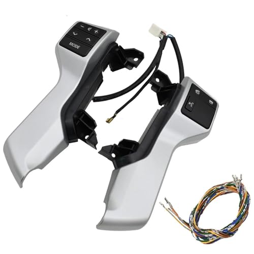 Multifunktions-Lenkradschalter Lenkrad-Steuerschalter Mit Kabel Für Toyota Für Land Für Cruiser Für Prado 150 Für GRJ150 Für KDJ150(Sliver-Low Switch) von SGHFUVE