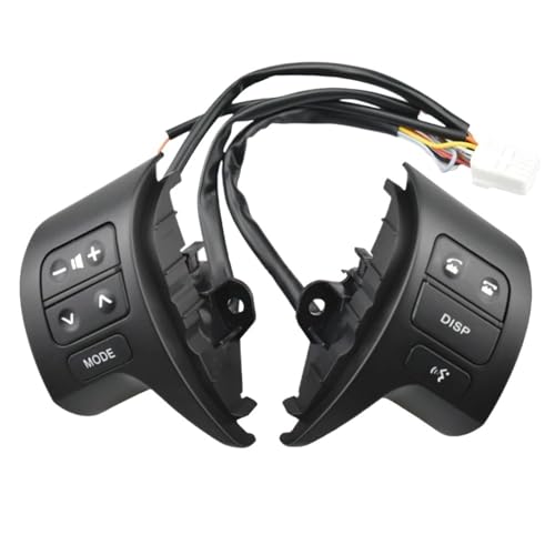 Multifunktions-Lenkradschalter Lenkrad-Steuertastenschalter Für Toyota Für Corolla Für ZRE 150L 51L 152L 2007–2009 84250-02200 8425002200(Schwarz) von SGHFUVE
