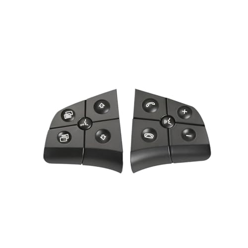 Multifunktions-Lenkradschalter Links + Rechts Auto Lenkrad Switch Control Taste Für Benz W164 ML350 ML500 W251 R300 R350 16482079109116(Model B Black) von SGHFUVE
